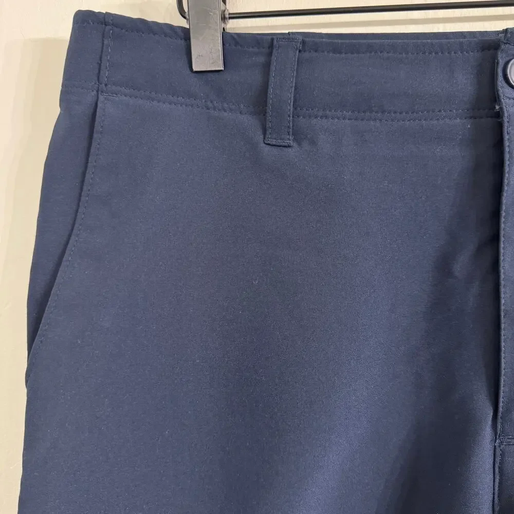 PGA Tour Men’s Navy Blue Chino Golf Shorts Size 34